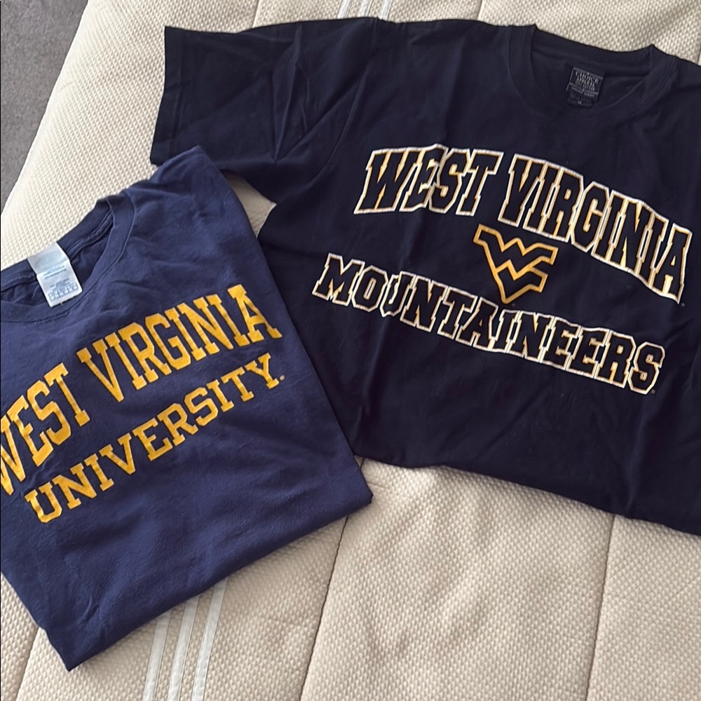 West Virginia University T-Shirts - Navy Blue